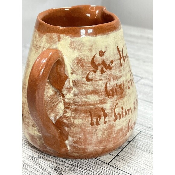 Wilder Redware CREAMER & SUGAR BOWL WITH LID Modern Farmhouse*Tiny Flaw Boho - Picture 7 of 16